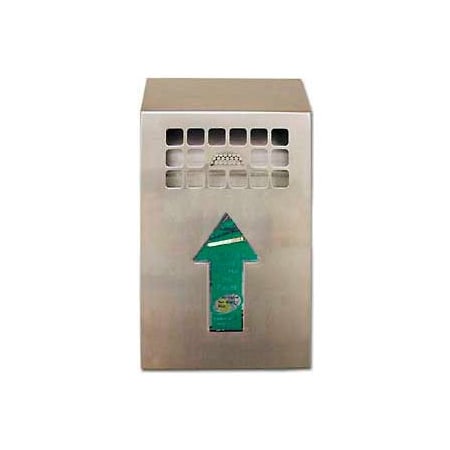 No Butts Bin Co.. Wall Mount Bin Outdoor Ashtray Stainless Steel NBB01